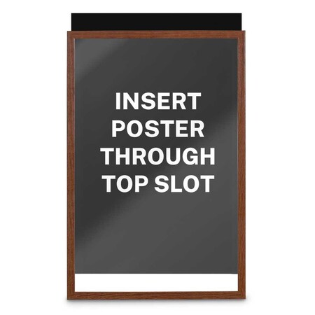 United Visual Products Drop-In Shadowbox, 12"x18", Cherry/Ultrama UVSB1218-CHERRY-ULTMAR